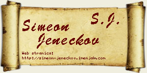 Simeon Jeneckov vizit kartica